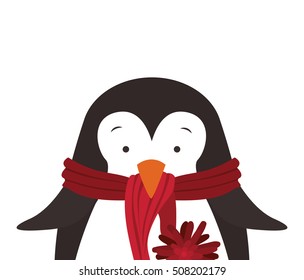 christmas penguin icon