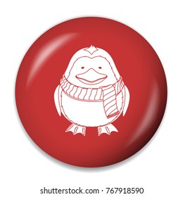 christmas penguin icon