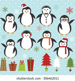 Christmas Penguin set