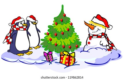Christmas Penguins