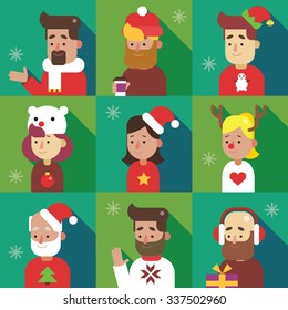 Christmas People Icons