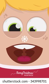 Christmas people vector illustration