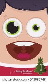 Christmas people vector illustration