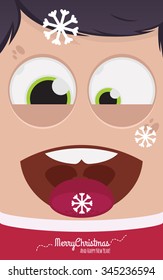 Christmas people vector illustration
