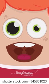 Christmas people vector illustration