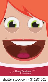 Christmas people vector illustration