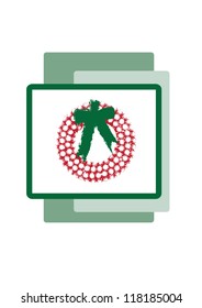Christmas peppermint candy wreath