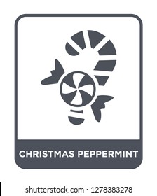 christmas peppermint icon vector on white background, christmas peppermint trendy filled icons from Christmas collection, christmas peppermint vector illustration