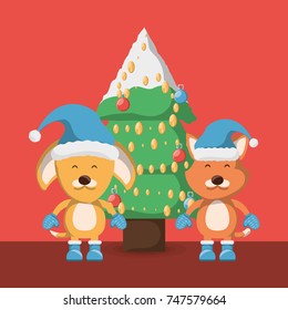 Christmas pets design