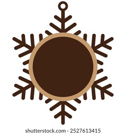 Christmas Photo Frame Template, Christmas round sign. Laser cut design.