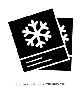 Christmas Photo Icon Vector Illustration Isolated on Transparent Background. Use for Xmas, Decoration, Greeting Card Etc.