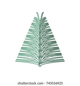 christmas pick  vector illustration