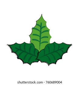christmas pick vector illustration