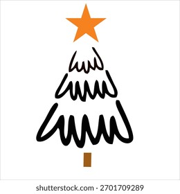 Christmas picture. Vector computer graphic.