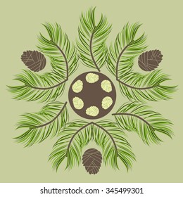 Christmas pine decor