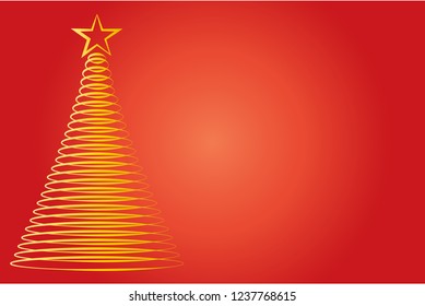 Christmas pine formed by circles.