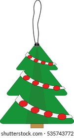 Christmas pine tree icon