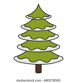 christmas pine tree icon