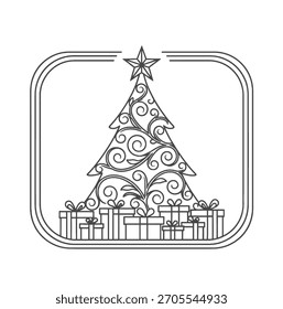 Weihnachtskiefer, Vektorlogo