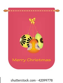 Christmas pink panel