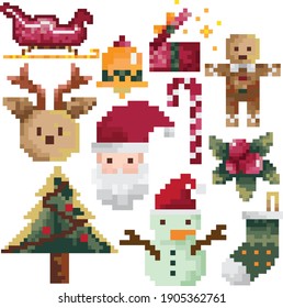 Christmas pixel art by deer