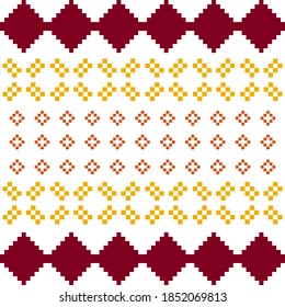 Christmas pixel colorful  pattern. Scandinavian pattern. Abstract colorful  Christmas pattern.  Christmas gifts. 