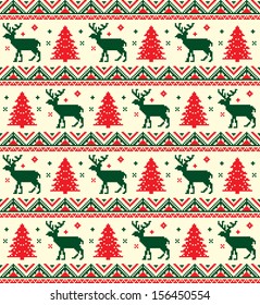 Christmas pixel pattern