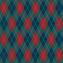 Christmas Plaid Argyle Pattern. Retro Green Red Dimond Motif. Diagonal Stripes Checkered Print Block For Gift Wrapping, Home Holiday Decoration, Interior Textile, Fabric,  Invitation Cards Background.
