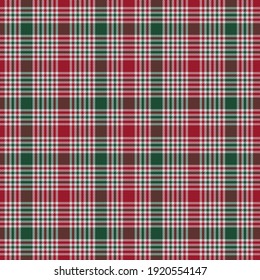 Christmas Plaid, checkered, tartan seamless pattern suitable for fashion textiles and graphics