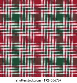 Christmas Plaid, checkered, tartan seamless pattern suitable for fashion textiles and graphics