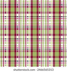 Christmas Plaid Green and Red Pattern Seamless For Fabric, Carpet, Clothes Design