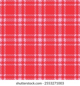 Navidades a cuadros rosa y rojo patrón de estilo clásico de invierno de tweed. Impresión de cheque geométrico Envoltura de papel de regalo de año Nuevo. Fondo inglés Clásica Glen plaid para el diseño de moda textil, camisas de lana o