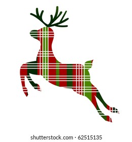 christmas plaid reindeer