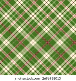 Christmas plaid repeat pattern.Checkered tartan gingham seamless pattern graphic vector illustration background design for fabric and prints.