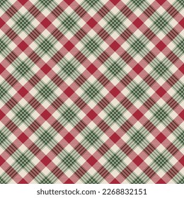 Christmas Plaid Seamless Pattern - Colorful and festive repeating pattern design