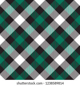Christmas plaid seamless pattern. Vector background