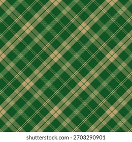 Christmas plaid with twill weave repeat pattern.Checkered tartan graphic vector illustration background design for fabric and prints.