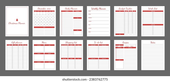 Christmas Planner Printable, Holiday Planner 2023