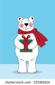 Christmas Polar Bear