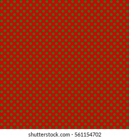 Christmas polka dot pattern, vector design