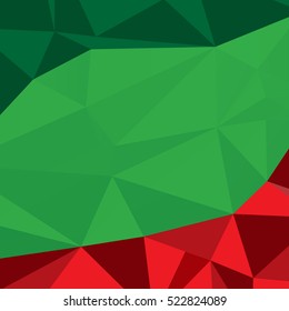 Christmas poly abstract background.