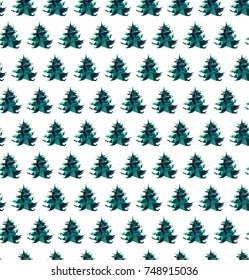 Christmas polygonal triangle abstract graphic artistic wonderful bright holiday winter green spruce tree vector hand illustration. Perfect for textile, wallpapers, backgrounds and greetings cards