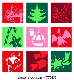 Christmas pop-art - others of same series : http://www.shutterstock.com/lightboxes.mhtml?lightbox_id=499012