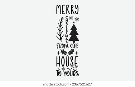 Christmas Porch Sign, Single design