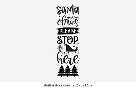 Christmas Porch Sign, Single design