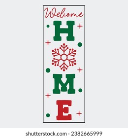 Christmas Porch Sign  vertical porch sign bundle for door and background Design