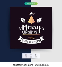 Christmas post and stories template for social media. Perfect for social media posts, background, and web banner internet ads. Halloween Design Elements. 