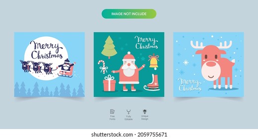 Christmas post and stories template for social media. Perfect for social media posts, background, and web banner internet ads. Halloween Design Elements. 