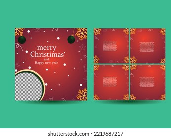 Christmas Post Stories templates pack. Merry Christmas greeting card posts, social media templates. Happy new year 2023. Christ birthday. ornaments elements, Christmas wishes posts story templates
For