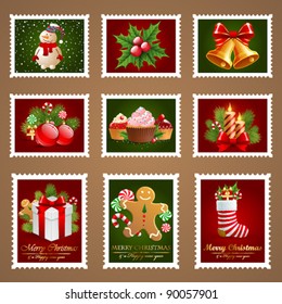 Christmas Postage Set.